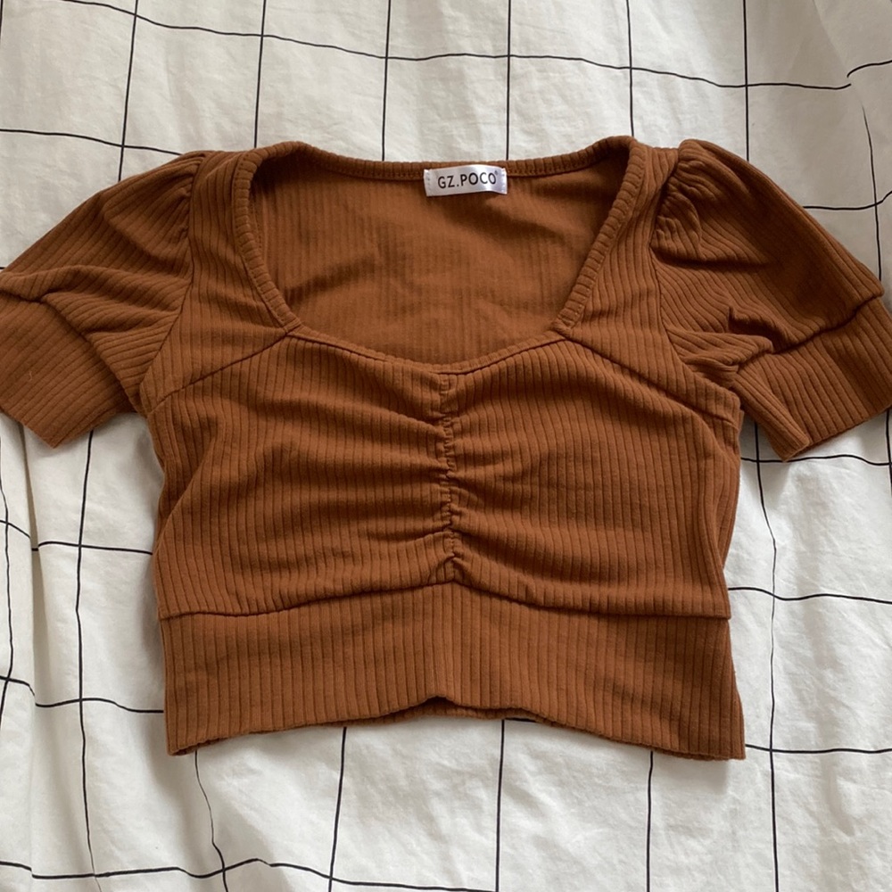 Brown autumn tank top
